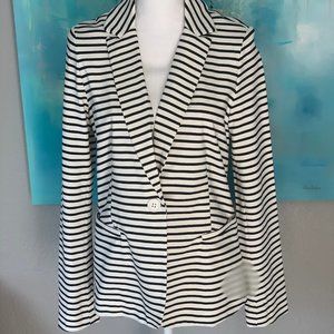 NWOT Philosophy Black Striped Blazer